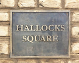 Personalized Solid Bronze Address Plaque