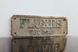 Personalized bronze establish signs - Green patina custom plaque