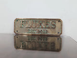 Personalized bronze establish signs - Green patina custom plaque
