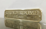 Personalized cast brass house signs