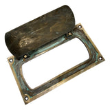 front door mail slot with secure flap cover