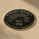 custom cast bronze historic plaque oval design
