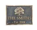 Custom Bronze Plaques - Address Plaques with Custom Design