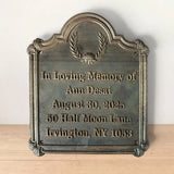 Custom Plaques with Complete 3d design in brass/bronze metal- Fully Custom Shape, design and Size