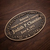 Personalized Bronze Memorial Plaques