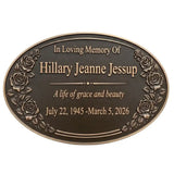 Personalized Bronze Memorial Plaques
