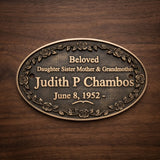 Personalized Bronze Memorial Plaques