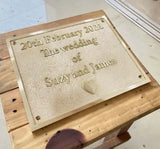 Custom Brass Plaque - Personalized for Every Occasion