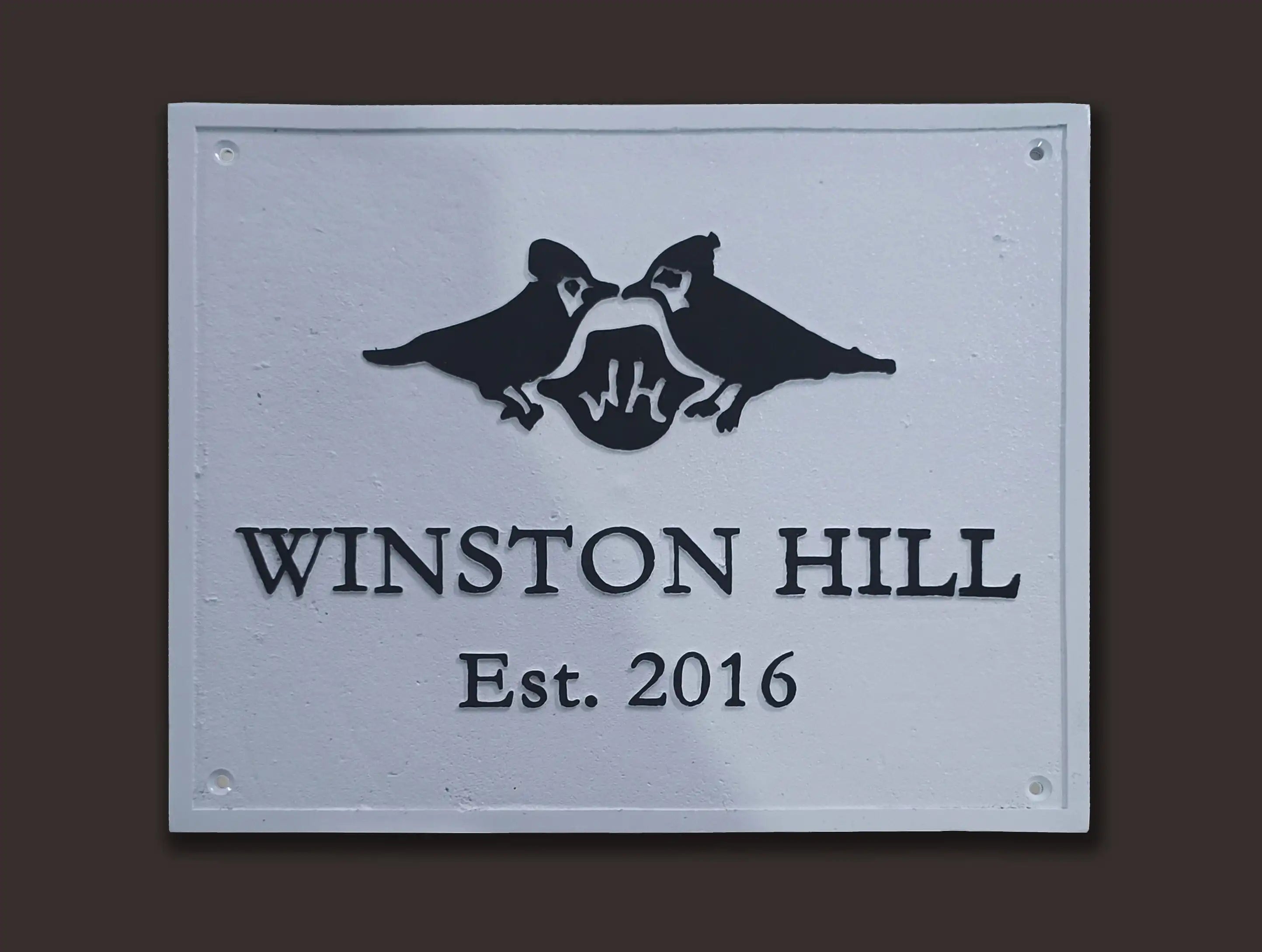 Brass Entryway Wall Decor - Timeless Welcome Plaque - Vintage Style 