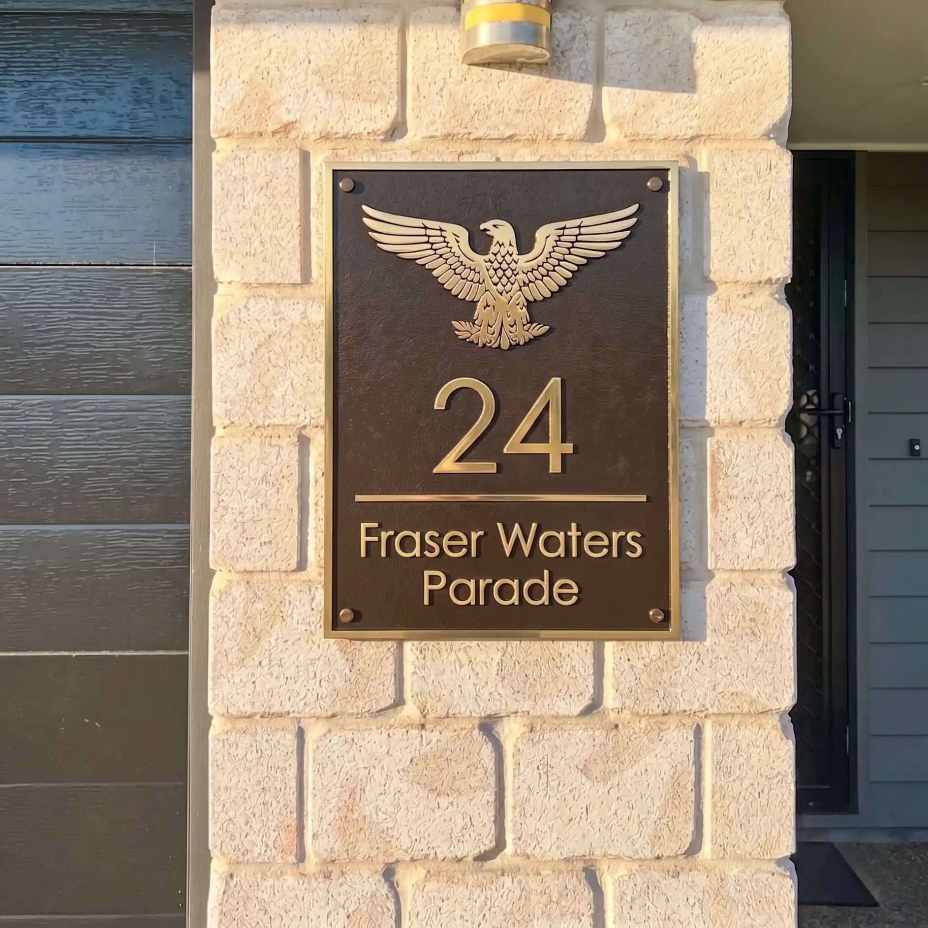 Custom Bronze Address Plaques