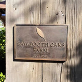 Bronze Address Plaques with Custom House Number, Street Name, Family Name or Logo
