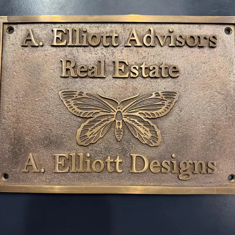Bronze Address Signs - Custom Bronze Plaques