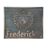 Custom Bronze Plaques with Family Crest, Logo or Design - Address plaques