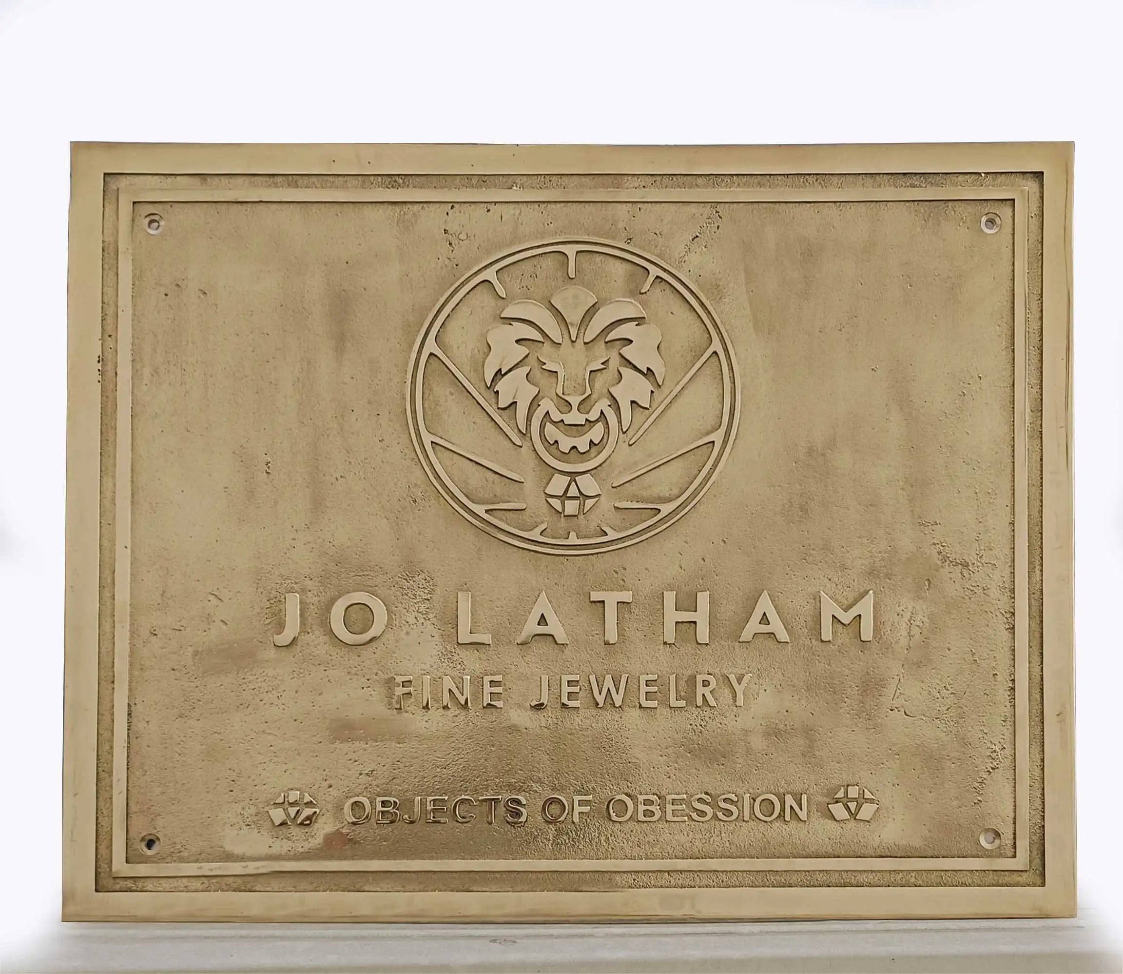 Cast Brass Customized sign plaques - Personalized long lasting signs