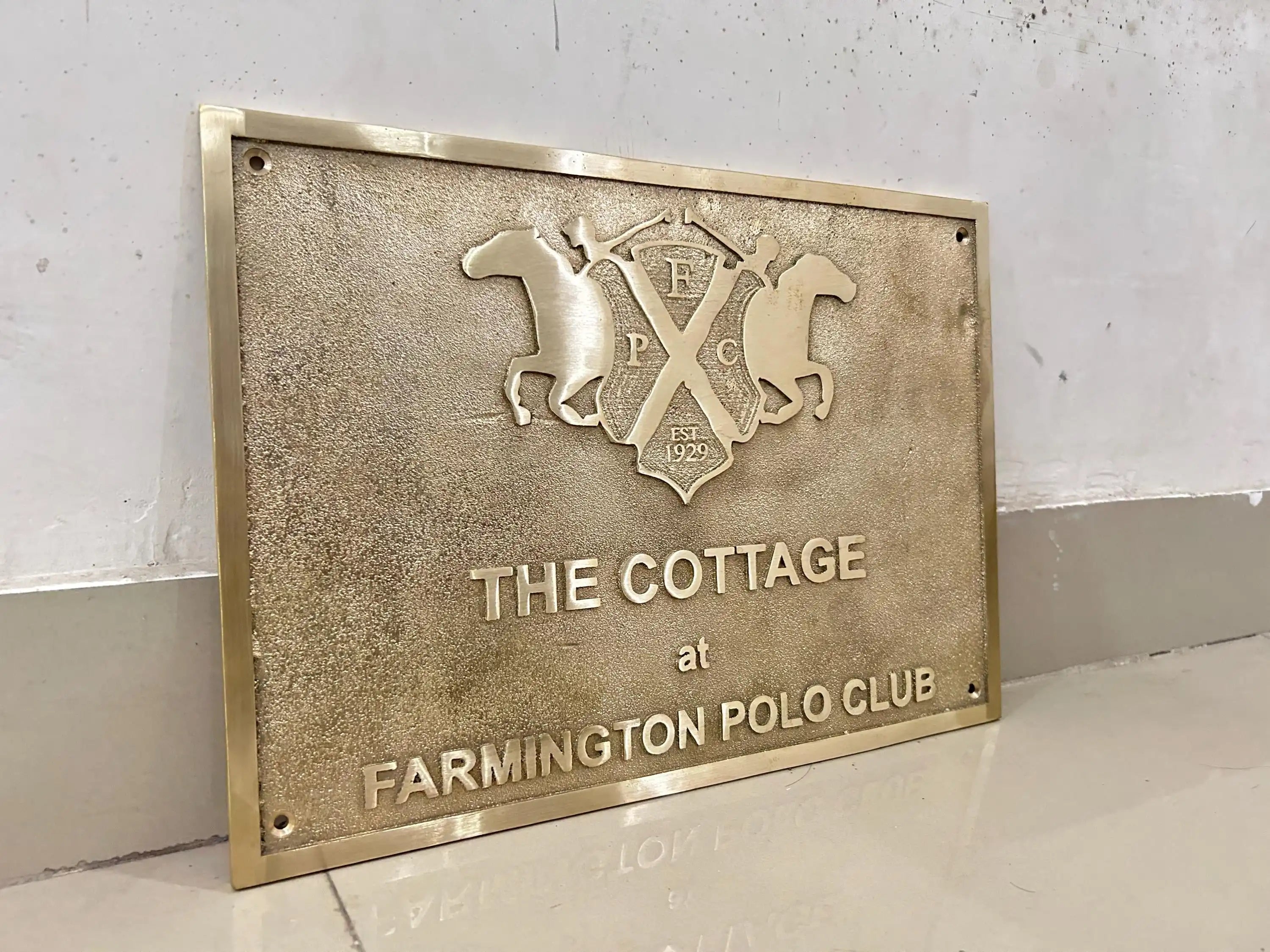 Cast Brass Customized sign plaques - Personalized long lasting signs