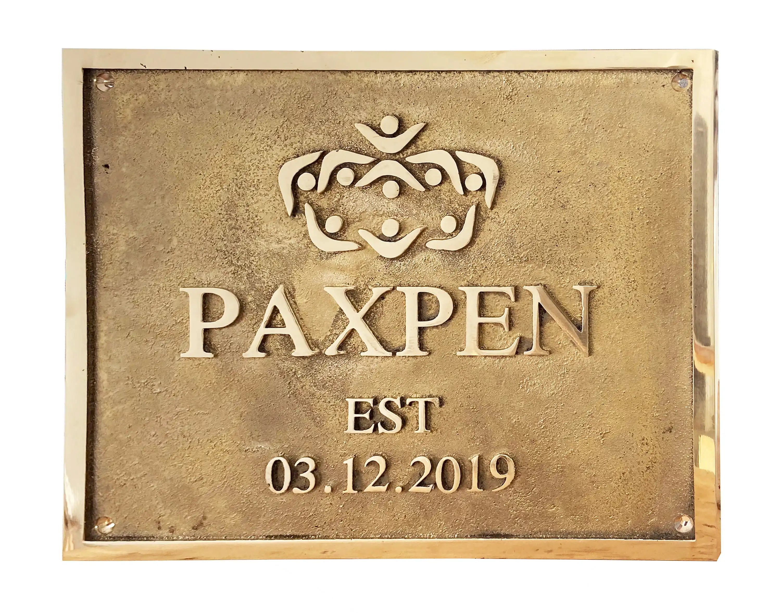 Cast Brass Customized sign plaques - Personalized long lasting signs