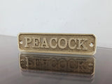Cast brass custom nautical signs