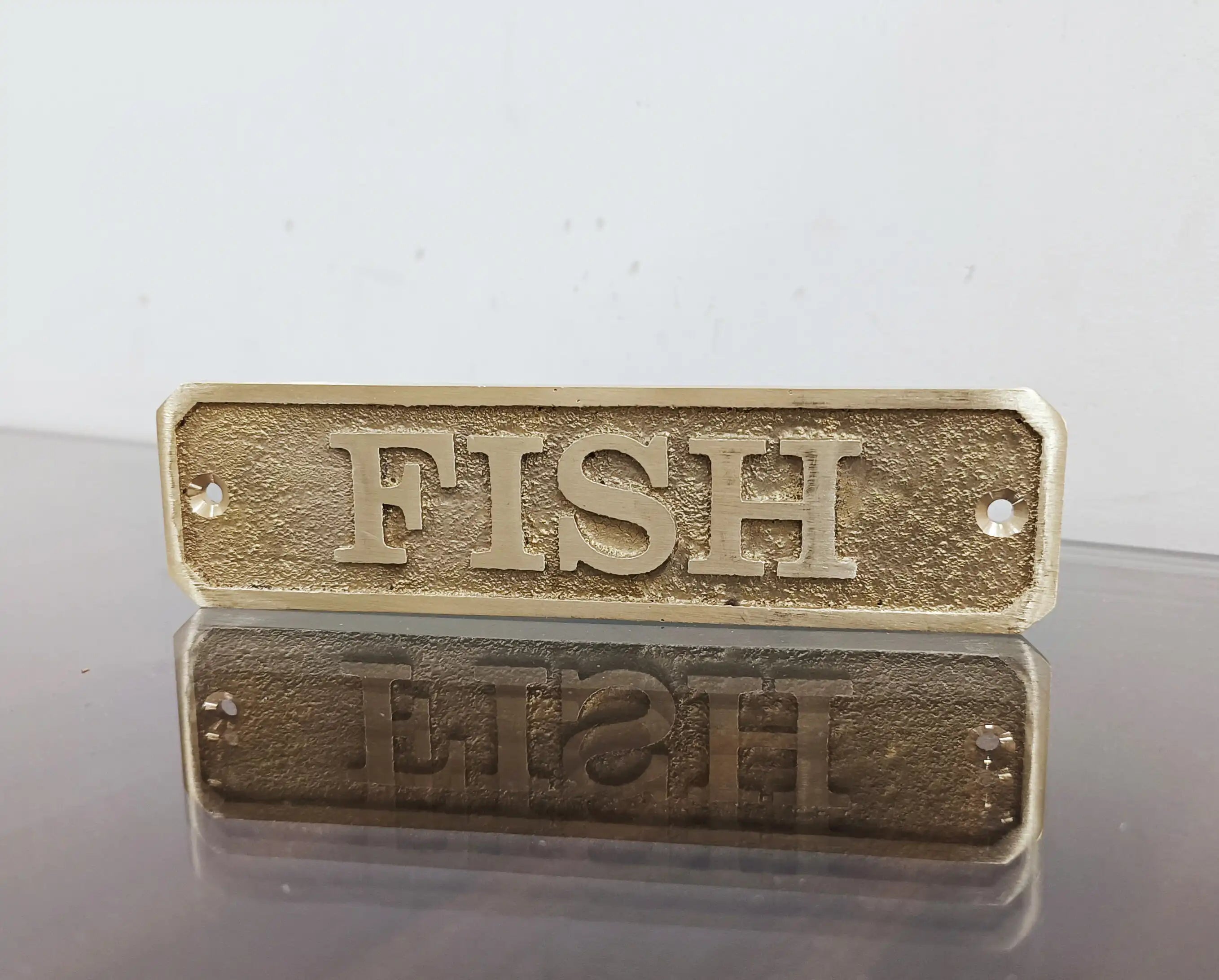 Cast brass custom nautical signs