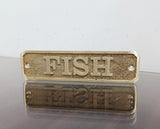 Cast brass custom nautical signs