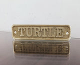 Cast brass custom nautical signs