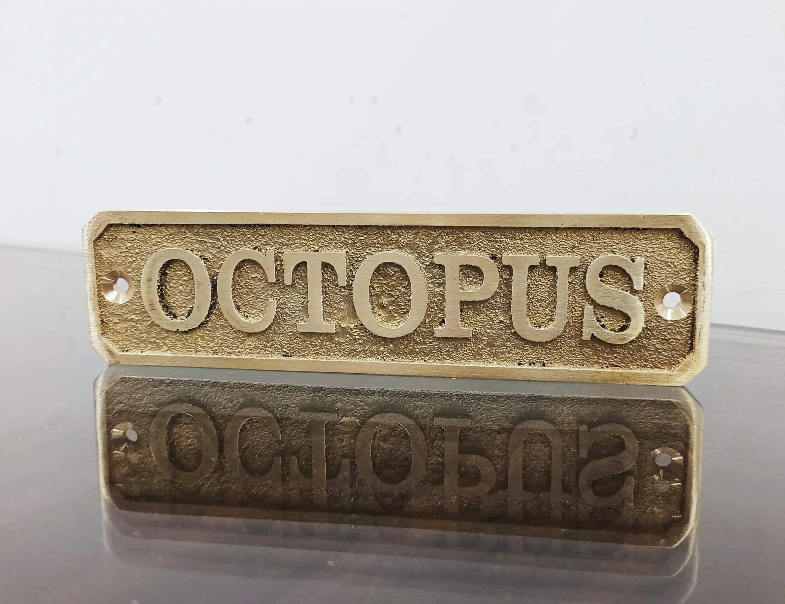 Cast brass custom nautical signs
