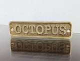 Cast brass custom nautical signs