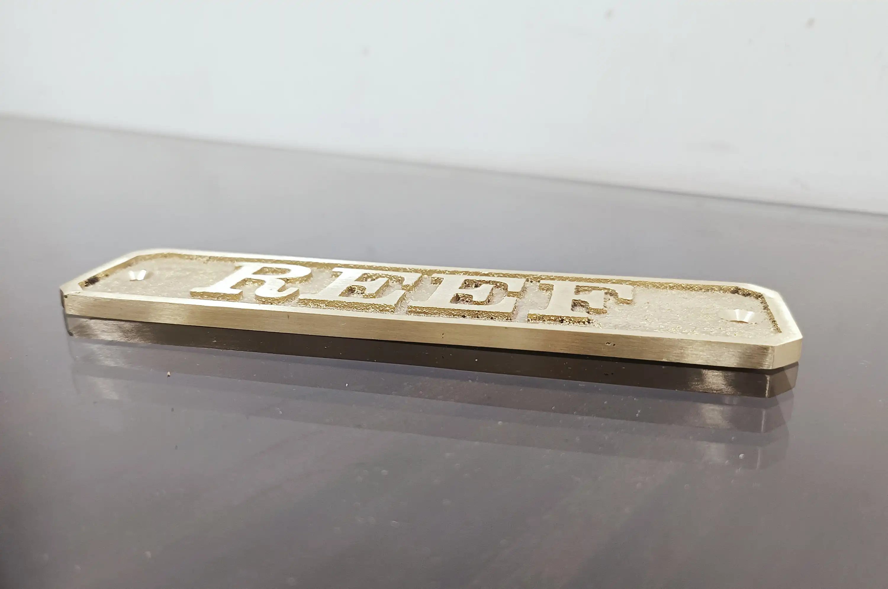 Cast brass custom nautical signs