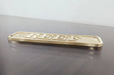 Cast brass custom nautical signs