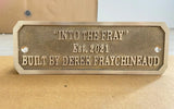 Cast brass personalized signs