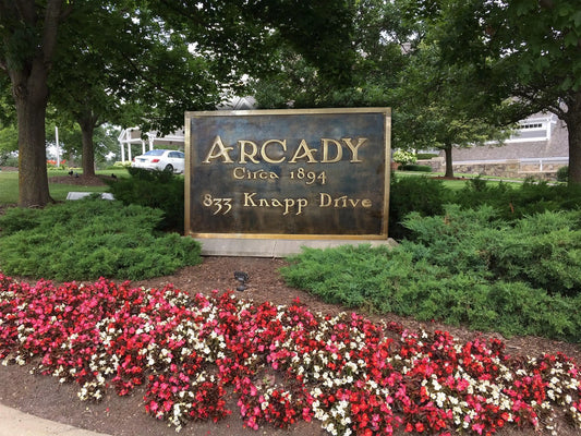 Cast bronze customized signs - Old fashioned personalized signs