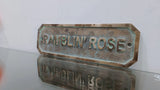 Custom Brass Established Plaque