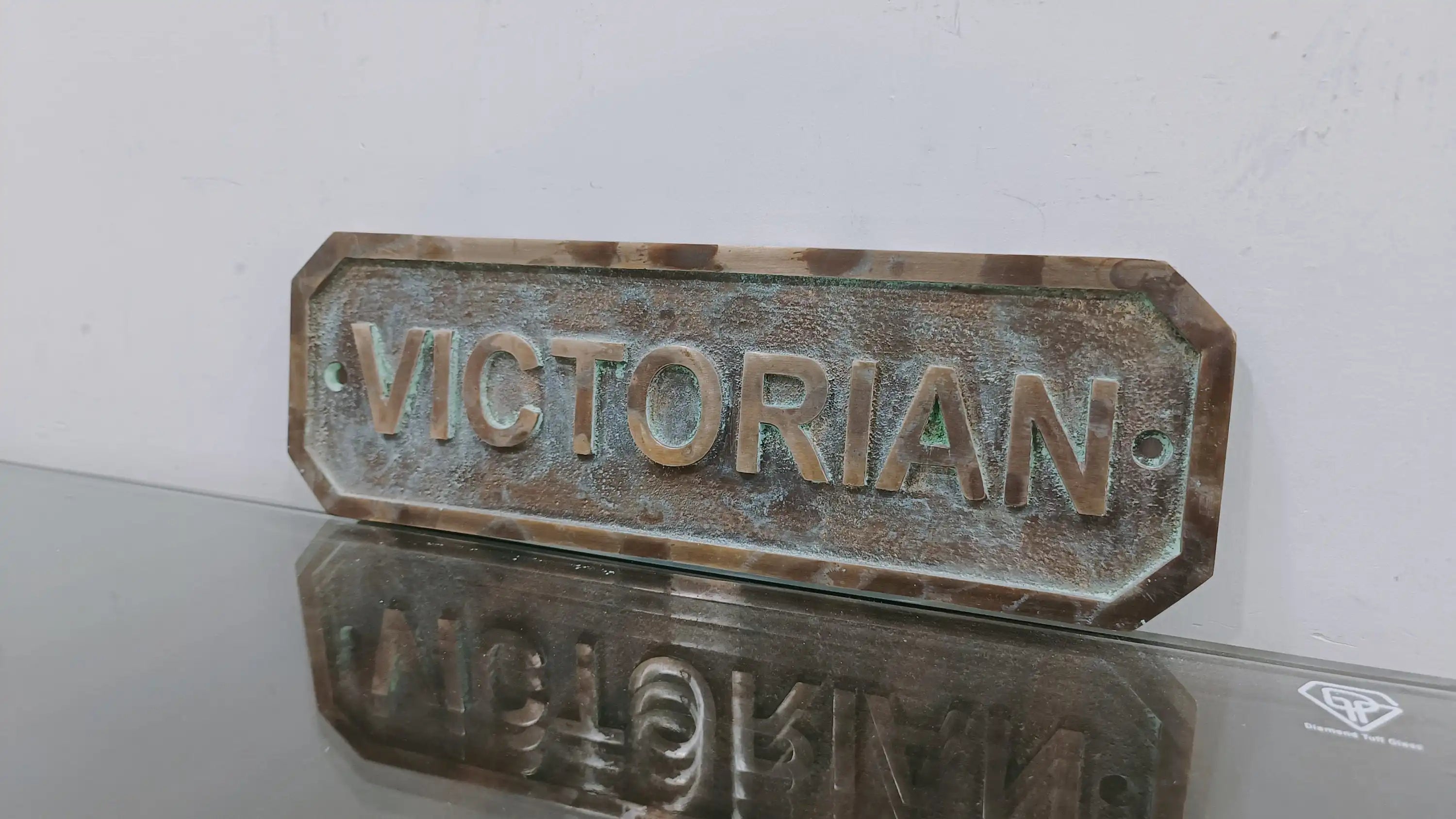 Custom Brass Established Plaque