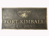 Custom Bronze Family Crest Coat of Arms Plaque