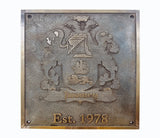 Custom Bronze Family Crest Coat of Arms Plaque