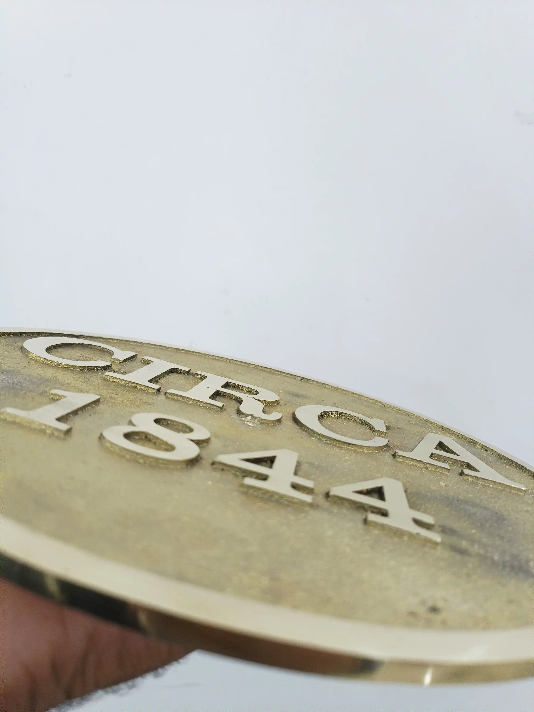 Custom Circular Bronze Address Signs