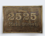 Custom Home Address Plaques  Bronze