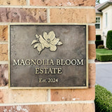 Bronze Address Plaques with Custom Text, Logo or Graphic