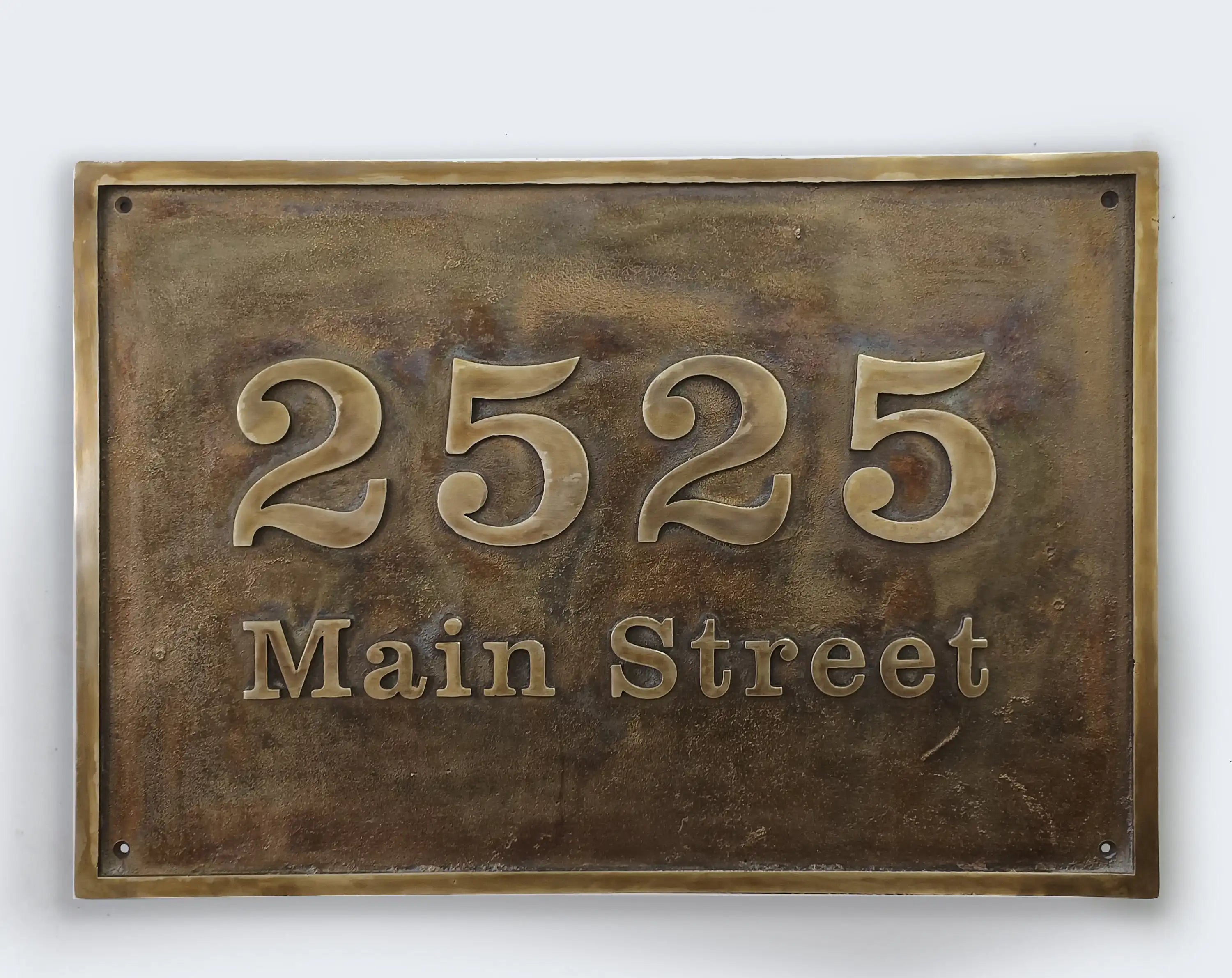 Custom plaques in oil-rubbed bronze - Personalized 3D plaque 