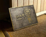 Custom plaques in oil-rubbed bronze - Personalized 3D plaque 