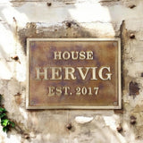 Custom plaques in oil-rubbed bronze - Personalized 3D plaque 