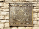 Custom plaques in oil-rubbed bronze - Personalized 3D plaque 