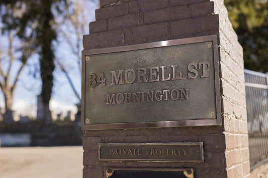 Custom plaques in oil-rubbed bronze - Personalized 3D plaque 