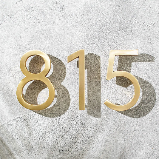 Decorative house numbers floating 