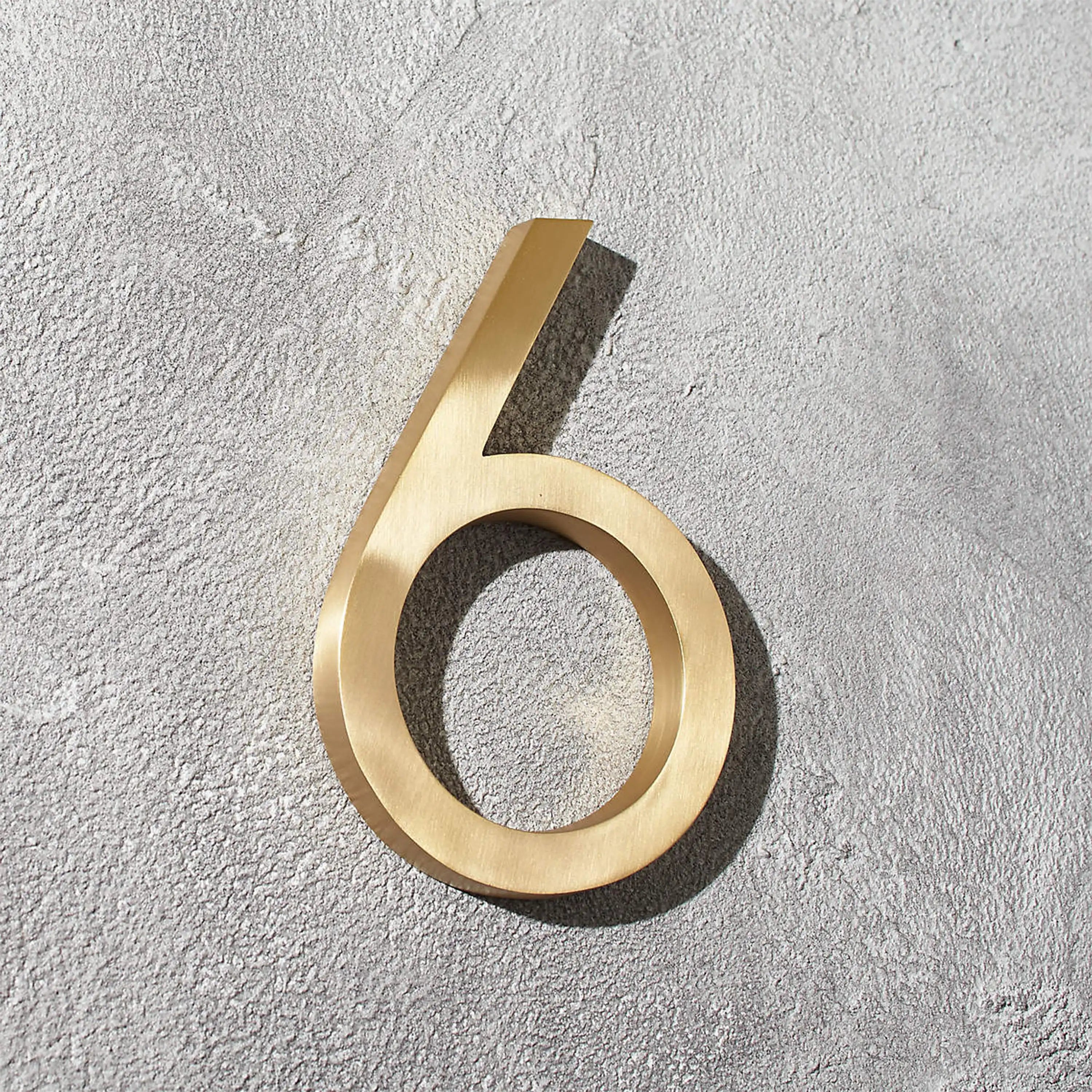 Decorative house numbers floating 