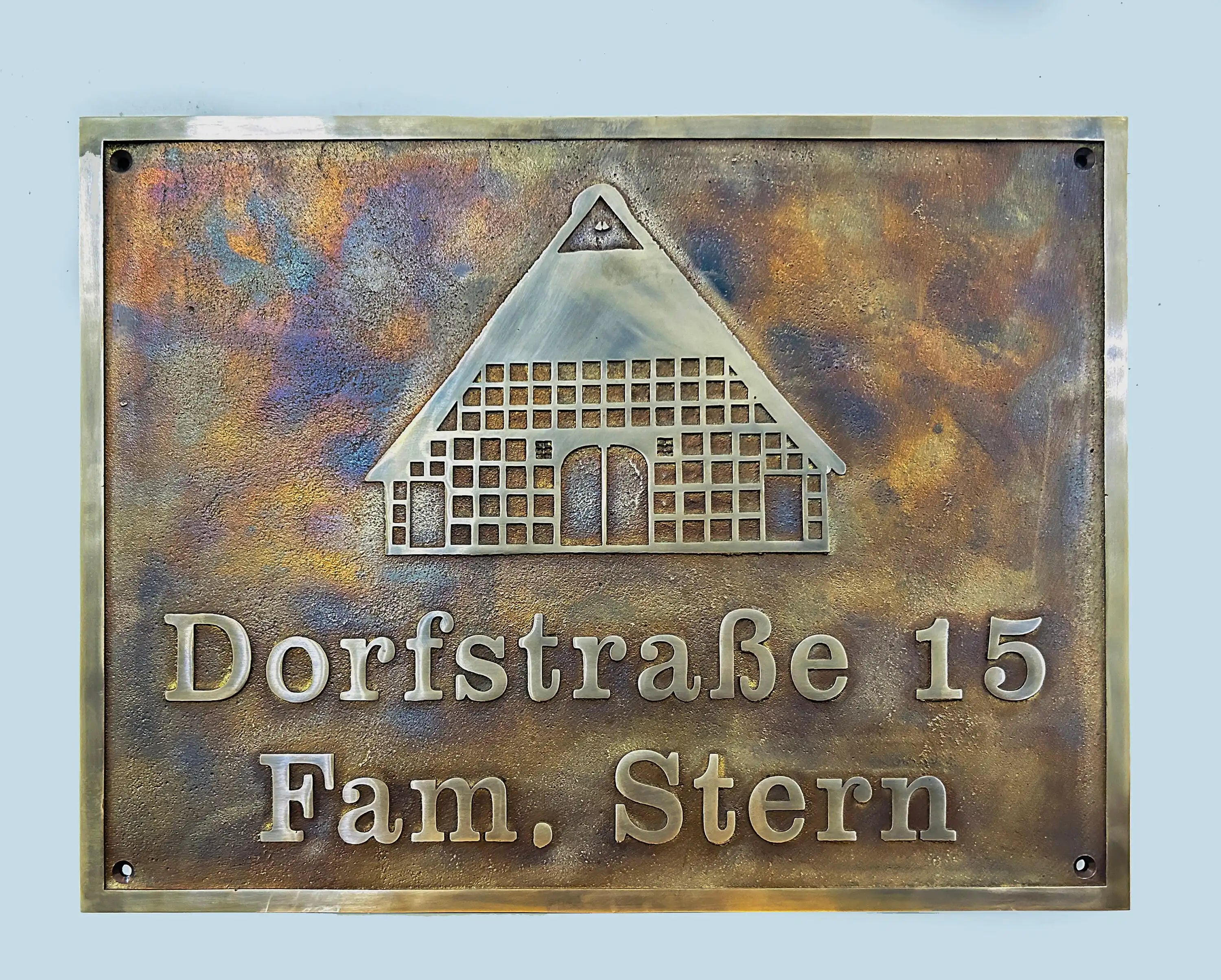 Fully customized bronze plaque - Cast bronze vintage signs 