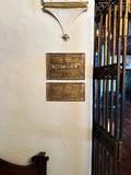 Fully customized bronze plaque - Cast bronze vintage signs 