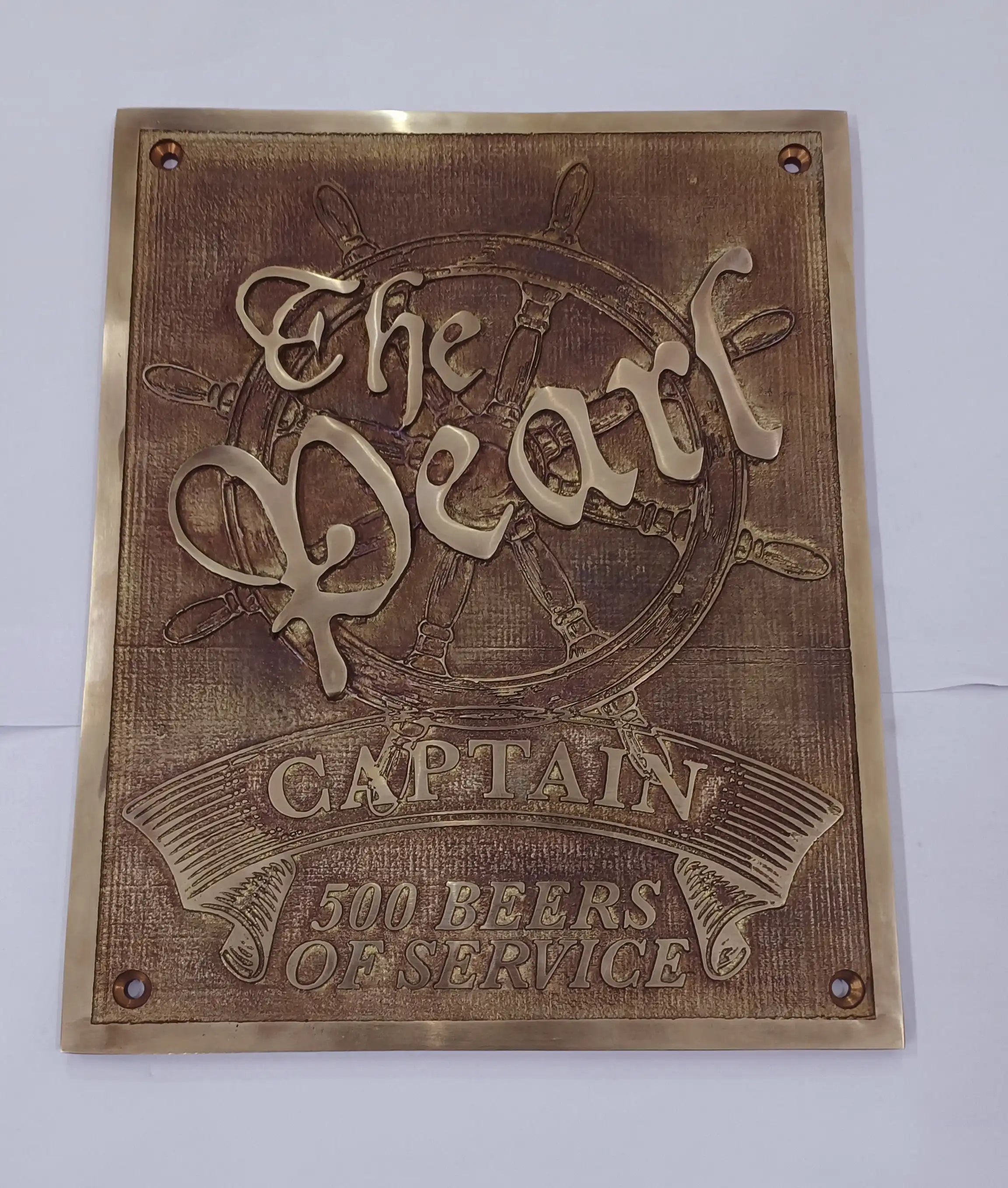 Fully customized bronze plaque - Cast bronze vintage signs 