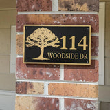Custom House Number Plaques | Solid Bronze
