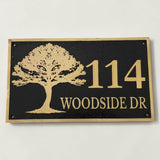 Custom House Number Plaques | Solid Bronze
