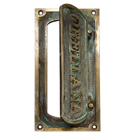 Personalized Mail Slot cast bronze